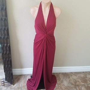 Gorgeous halter top/backless Red Dress